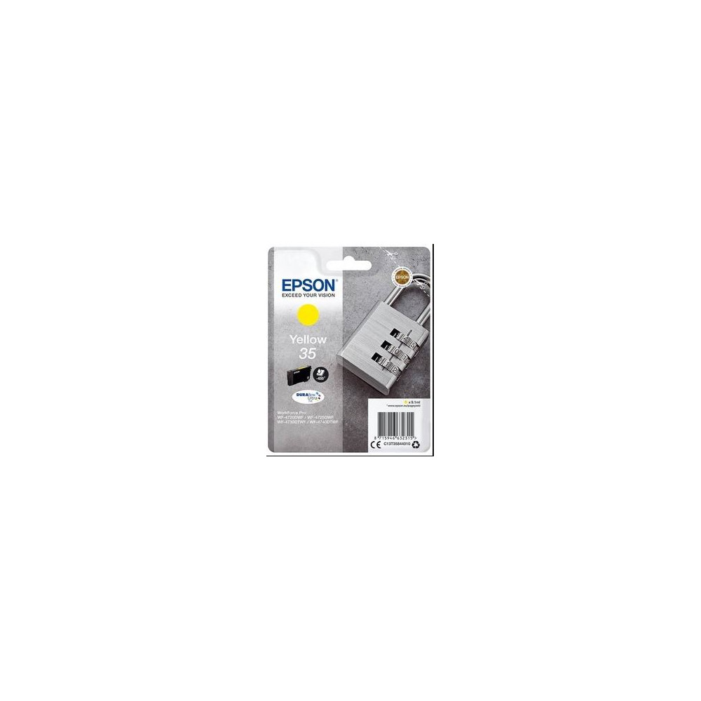 Cart EPSON - N°35 - Cadenas  T3584 - Jaune - WF-4720/25/30/40 - Z