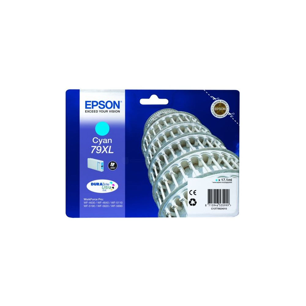 Cart EPSON - 79XL - T7902 - Pise - Cyan WF-4xxxx/5xxx - (2000p) //
