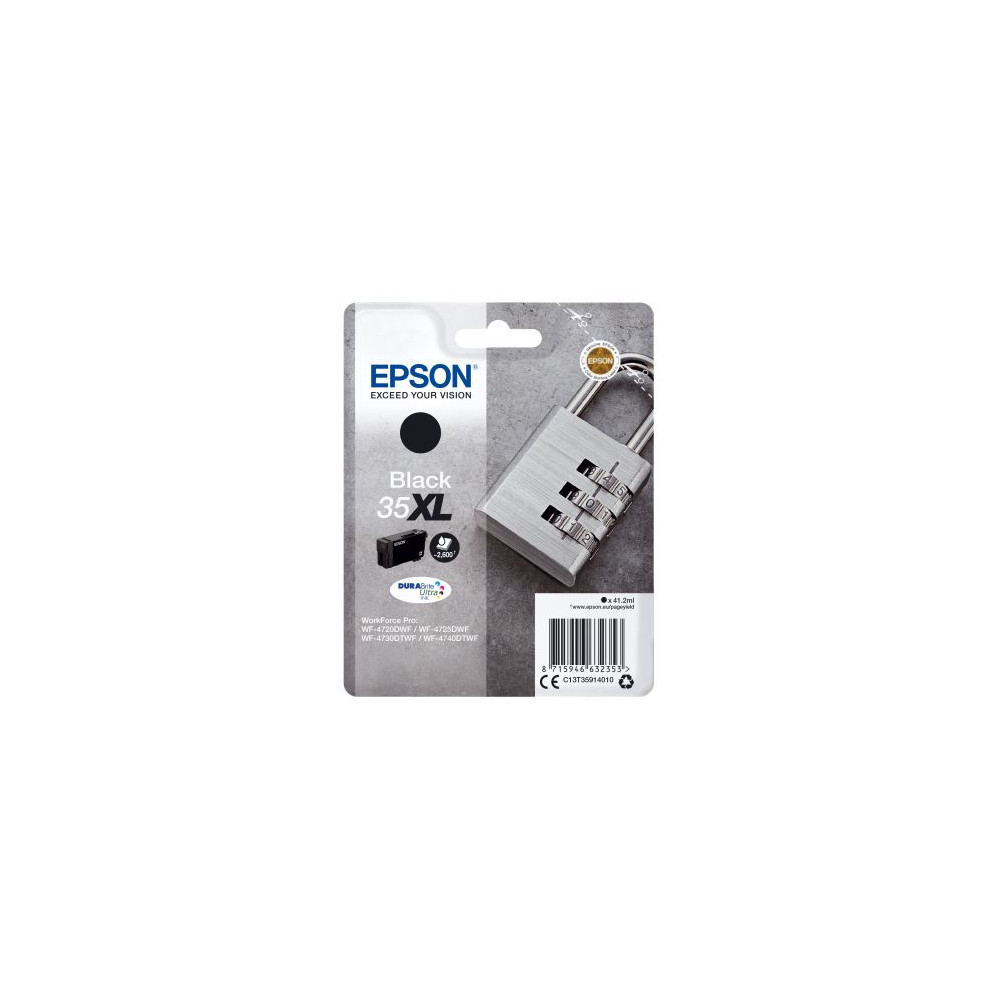 Cart EPSON - N°35XL - Cadenas - Noir - WF-4720/25/30/40 //