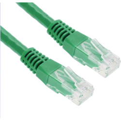 Cordon patch blindé Cat.6 S/FTP, RJ45 cuivre 250Mhz - VERT 2m
