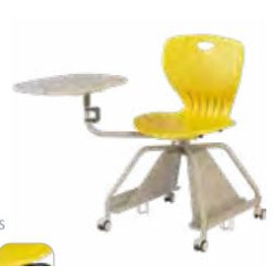 Chaise Maxima Lecture - Shell colours JAUNE 39 / Metal Grey 43