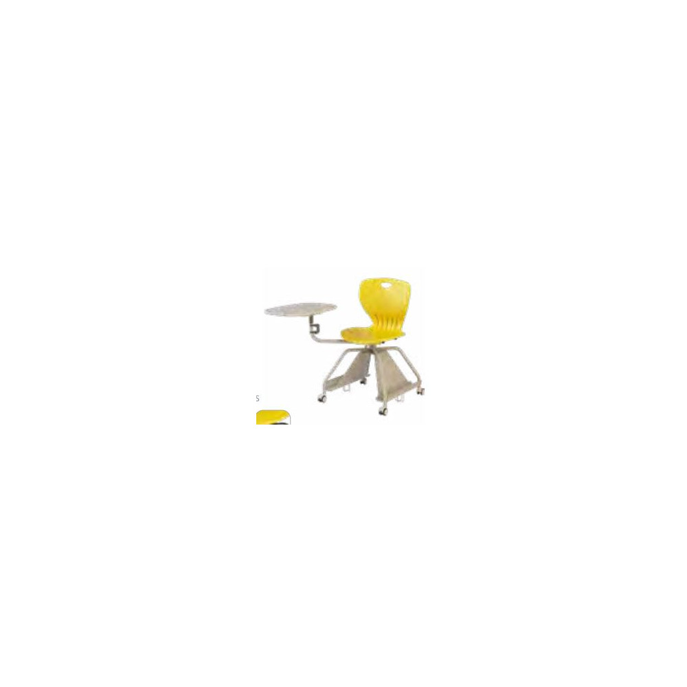Chaise Maxima Lecture - Shell colours JAUNE 39 / Metal Grey 43