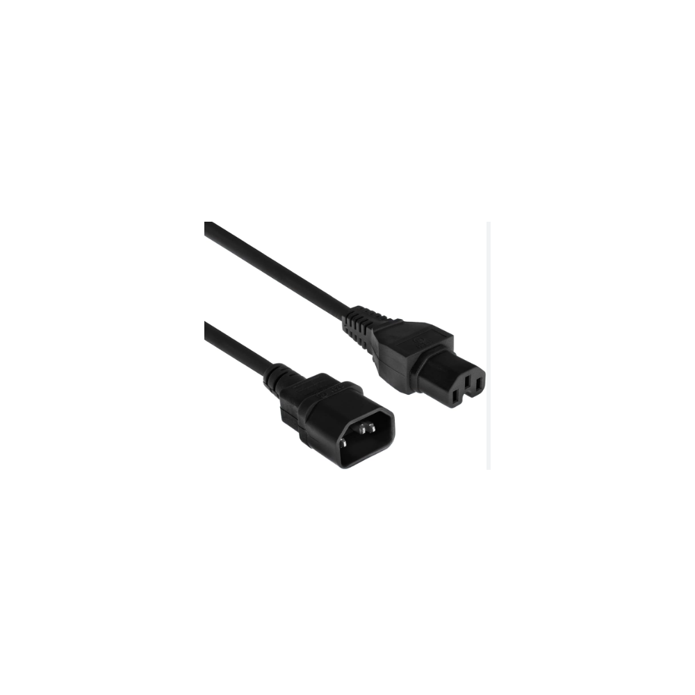 Cable d'alimentation (rallonge) - boitier C14(M)-C15(F) IEC/10A - 2m Cable d'alimentation (rallonge) - boitier C14(M)-C15(F) IEC/10A - 2m