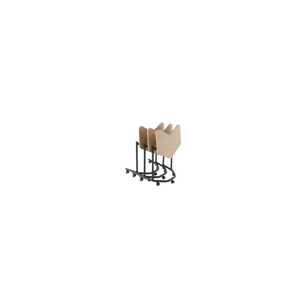 Table roulettes plateau rabatt. ABYL Latéral réglable - 70X60cm - T6