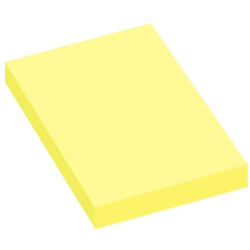 Lot 12 Blocs x 100 feuilles reposit. 50 x 75mm - JAUNE //