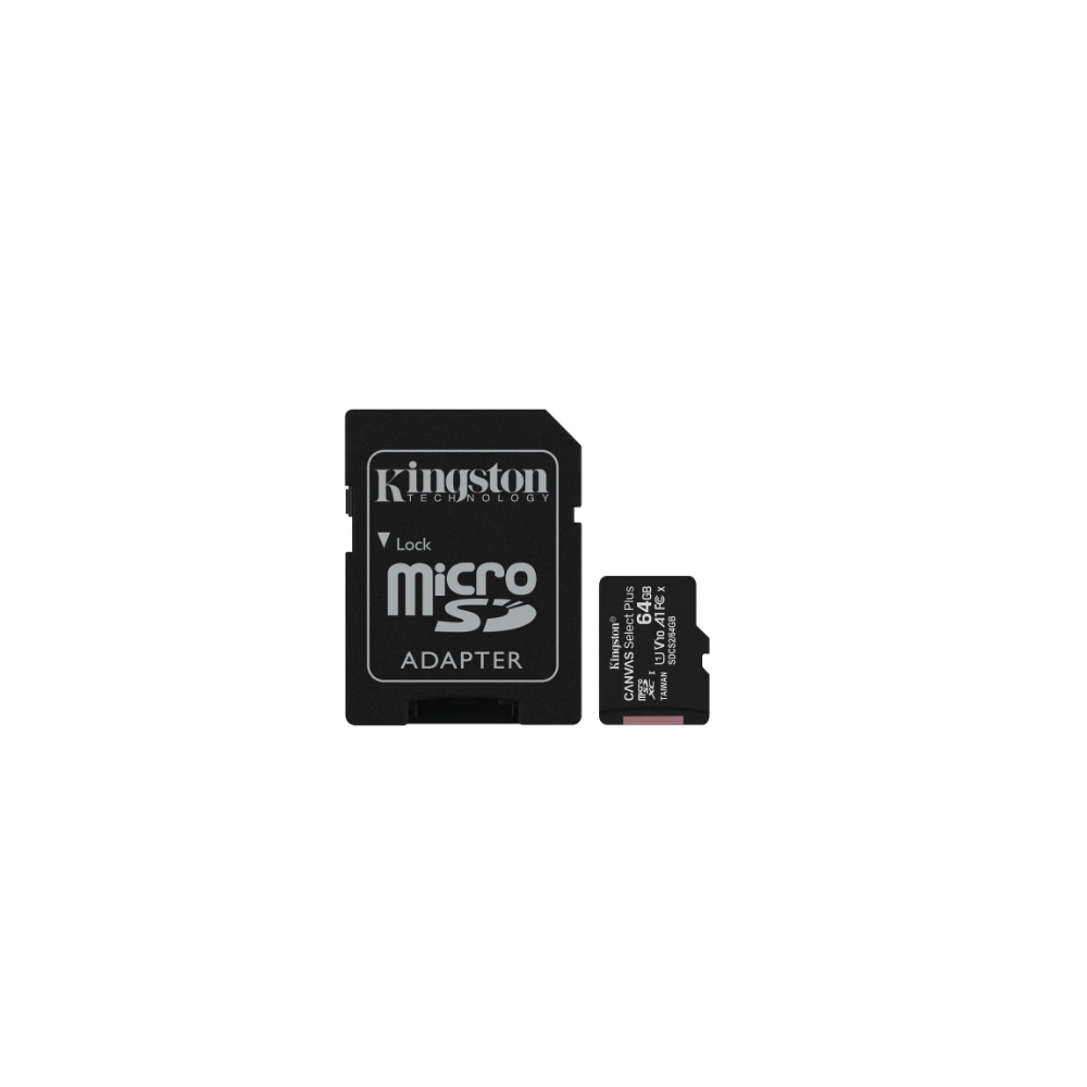 Carte mémoire MicroSDHC 64Go - Classe 10 - KINGSTON + adapt SDCS2 Carte mémoire MicroSDHC 64Go - Classe 10 - KINGSTON + adapt SDCS2