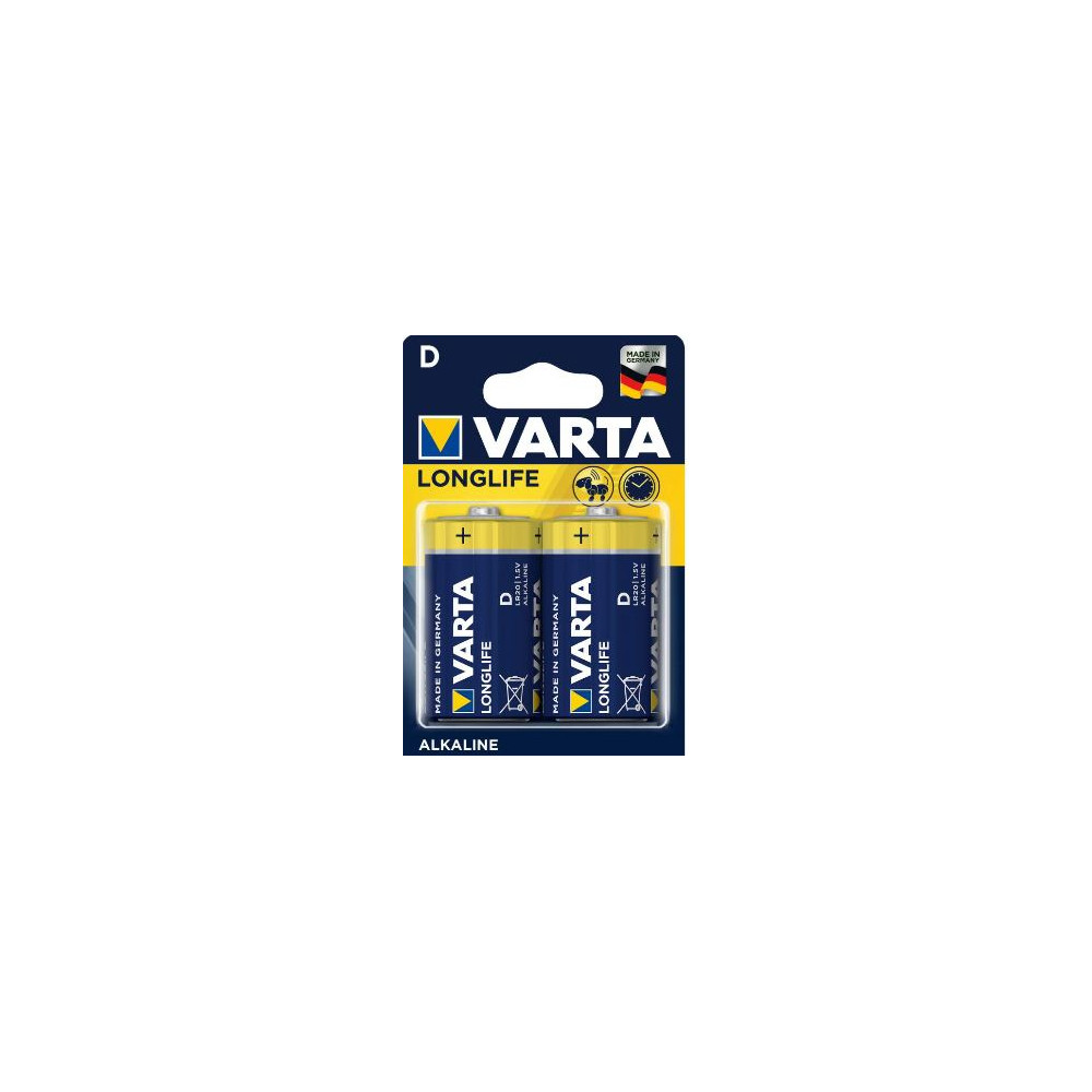 Pile LR20 VARTA Alcaline "Extra Longlife" D (par 2) //NSFP