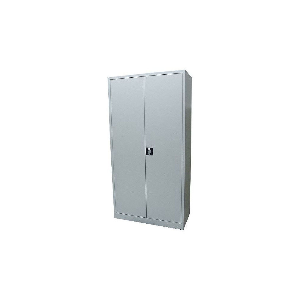 Armoire haute Portes Battantes - L120xH195XP45cm - Métal Gris Clair Armoire haute Portes Battantes - L120xH195XP45cm - Métal Gris Clair