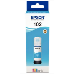 Bouteille EPSON - N°102 - Cyan 70ml - 6 000pages **