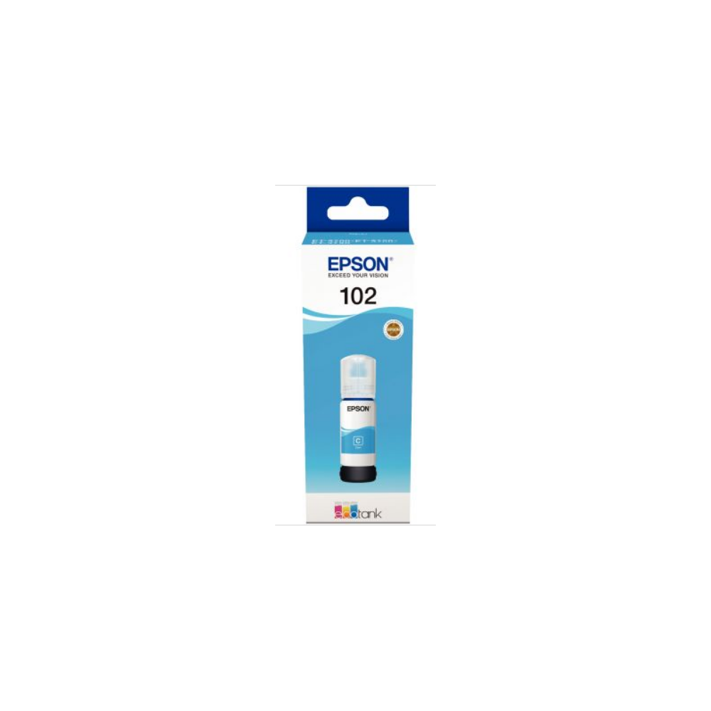 Bouteille EPSON - N°102 - Cyan 70ml - 6 000pages **
