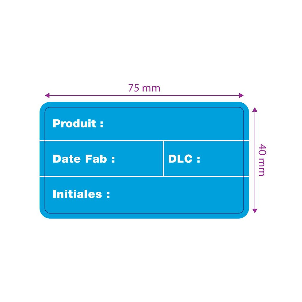 Rouleau etiq. ext DLC (dim: 75 x 40mm) 1000 etiq. // Rouleau etiq. ext DLC (dim: 75 x 40mm) 1000 etiq. //