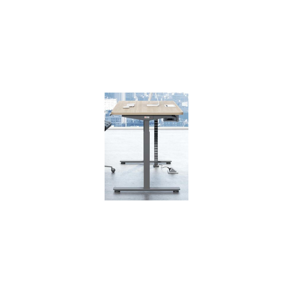 Bureau droit électrique -D:180x80 cm - H68 à 116cm - Plateau Chene Bureau droit électrique -D:180x80 cm - H68 à 116cm - Plateau Chene