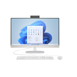 HP All in One 27-cr0042nf 27" FHD/R5-7520U/16Go/512Go/W11 Blanc