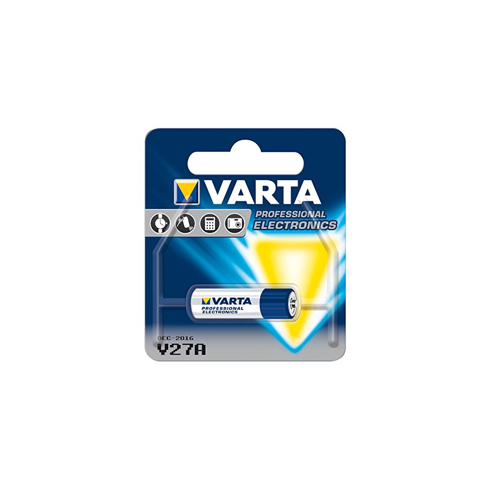 Pile A27/V27/LR27 VARTA Alcaline - (télécommande / clés voiture) // Pile A27/V27/LR27 VARTA Alcaline - (télécommande / clés voiture) //