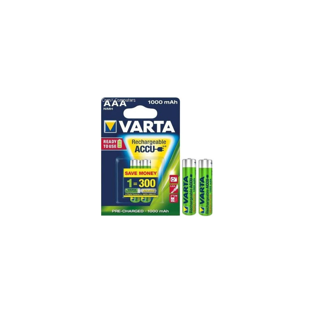 Pile rechargeable LR03 AAA VARTA - 1000 mAh (par 2) // Pile rechargeable LR03 AAA VARTA - 1000 mAh (par 2) //