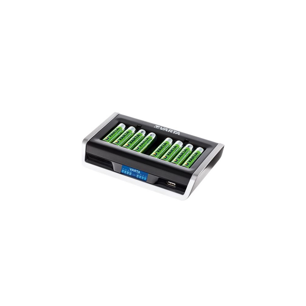 Chargeur piles (pour 8) VARTA LR3,LR6 avec Ecran LCD de charge - Z Chargeur piles (pour 8) VARTA LR3,LR6 avec Ecran LCD de charge - Z