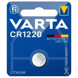 Pile CR1220 - Lithium - 3V - Bouton argent //
