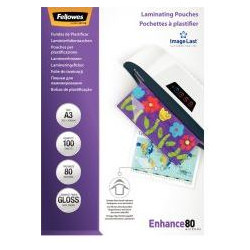 Pochettes à plastifier A3 Brillante - 2 x  80µ (boite de 100) //