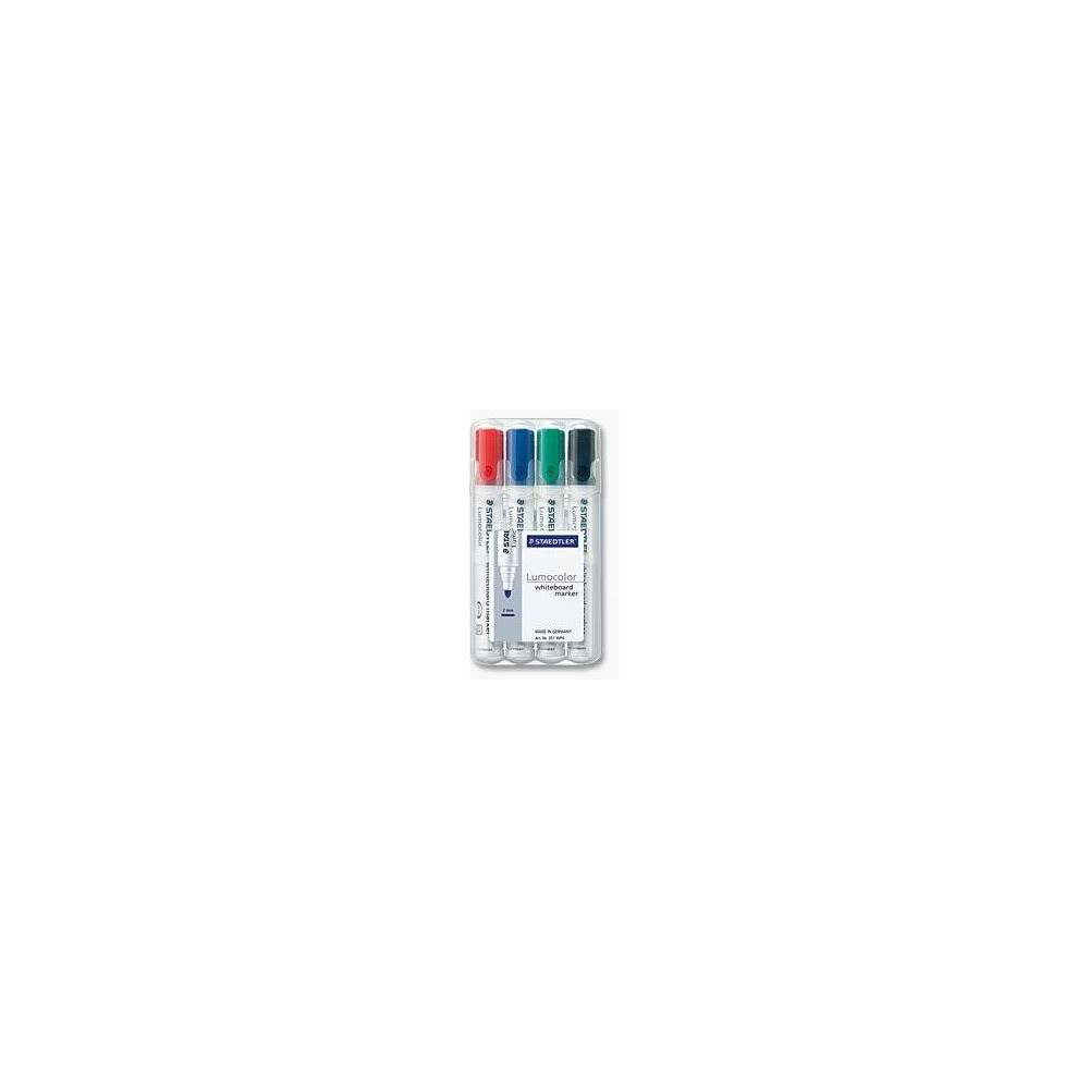 Marqueur effaç. STAEDTLER Lumocolor - Ogive 2mm - 4 COULEURS // Marqueur effaç. STAEDTLER Lumocolor - Ogive 2mm - 4 COULEURS //