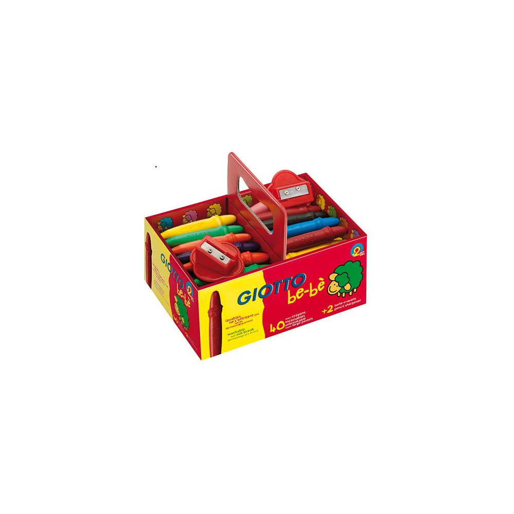 Crayon Cire GIOTTO BéBé - Gros module+2 taille crayon - 40 crayons Crayon Cire GIOTTO BéBé - Gros module+2 taille crayon - 40 crayons