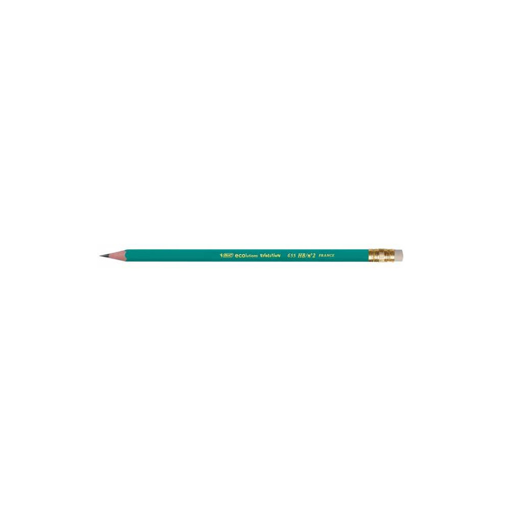 Crayon Papier HB BIC EVOLUTION 655 - Bout Gomme  // Crayon Papier HB BIC EVOLUTION 655 - Bout Gomme  //