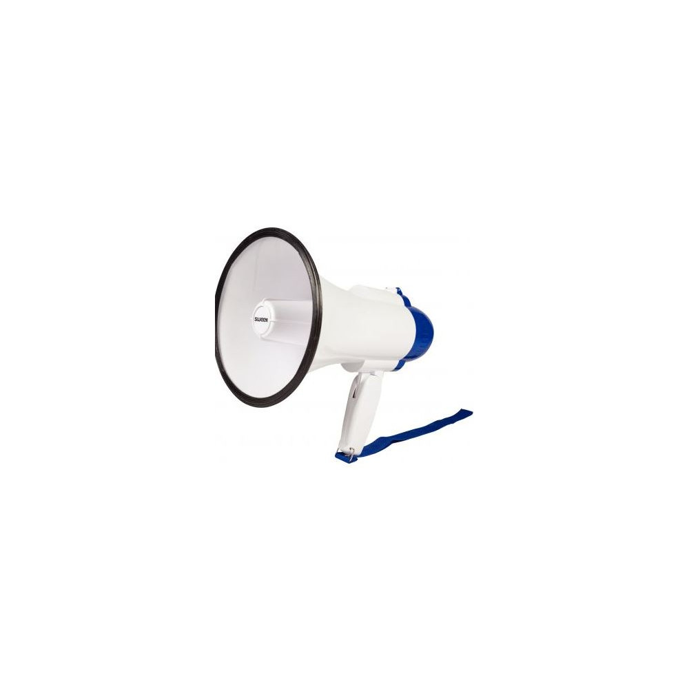 Mégaphone avec Sirène - 10 W - Portée 250m  4 piles LR20 non fournies Mégaphone avec Sirène - 10 W - Portée 250m  4 piles LR20 non fournies