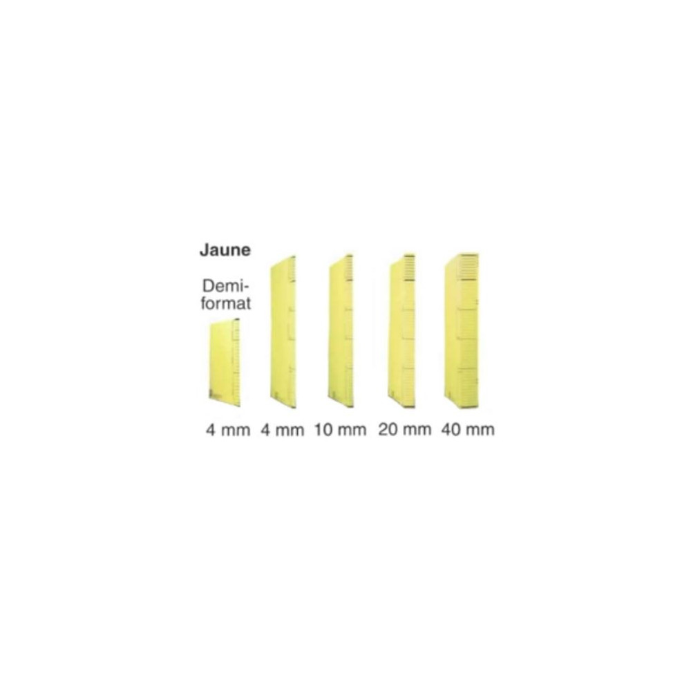 Dossier DACOTA 31x23cm- 320g - 1 poche soufflet  10mm - JAUNE // Dossier DACOTA 31x23cm- 320g - 1 poche soufflet  10mm - JAUNE //