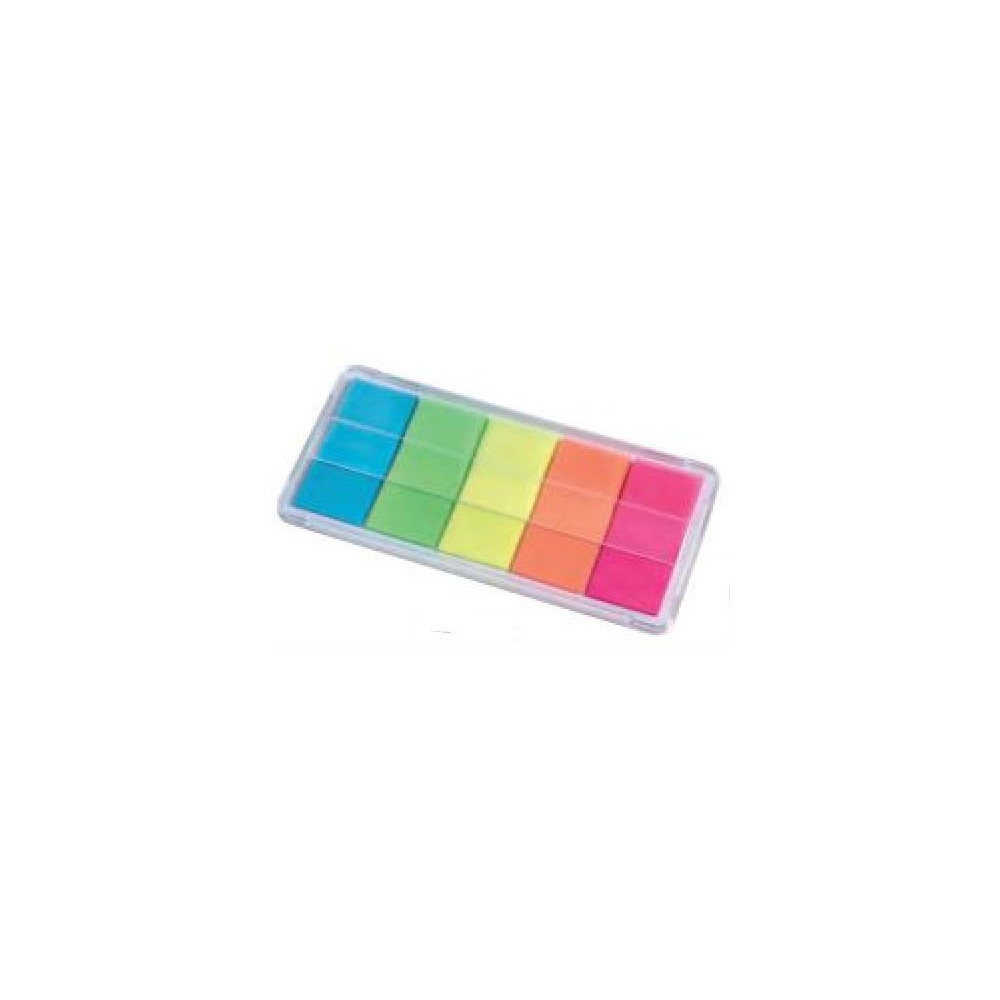 Index Marque-page Fluo - 20 x 44mm - Lot de 100 - 5 couleurs // Index Marque-page Fluo - 20 x 44mm - Lot de 100 - 5 couleurs //