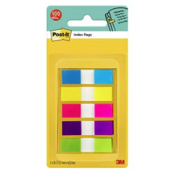Index POST-IT - Couleurs Néon Assorties - 11.9x43.2mm Lot de 5x20 // Index POST-IT - Couleurs Néon Assorties - 11.9x43.2mm Lot de 5x20 //