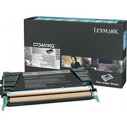 Toner LEXMARK - C734A1KG - Noir - Optra C734 (8 000 pages) ** Toner LEXMARK - C734A1KG - Noir - Optra C734 (8 000 pages) **