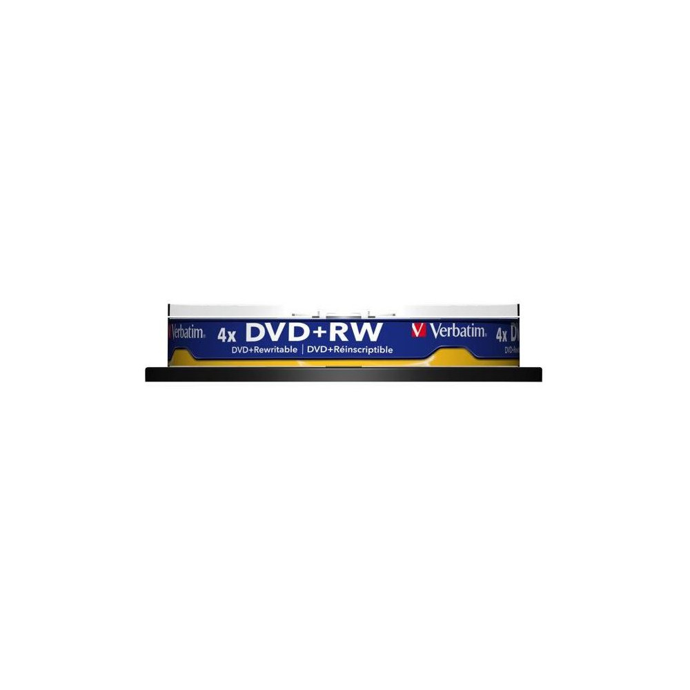 DVD+RW VERBATIM 4.7 Go - Vitesse : 4X - Spindle box (par 10) ** DVD+RW VERBATIM 4.7 Go - Vitesse : 4X - Spindle box (par 10) **
