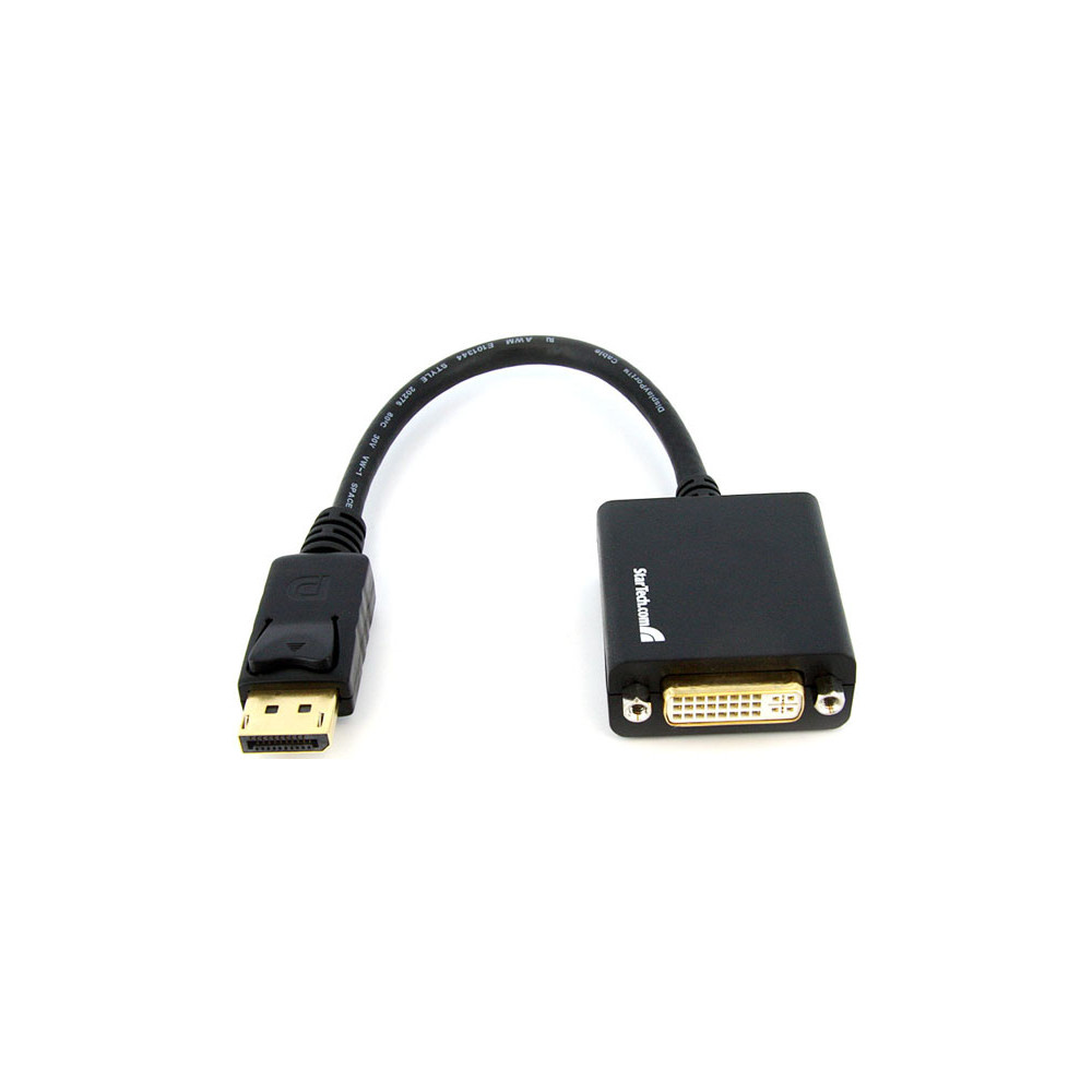 Convertisseur DisplayPort (M) vers DVI (F) - câble 10 cm Convertisseur DisplayPort (M) vers DVI (F) - câble 10 cm