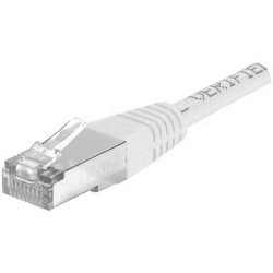 Cordon patch blindé Cat.6 F/UTP, RJ45  cuivre 250Mhz - GRIS  5m // Cordon patch blindé Cat.6 F/UTP, RJ45  cuivre 250Mhz - GRIS  5m //