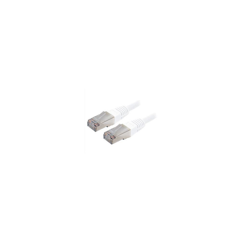 Cordon patch blindé Cat.6 S/FTP, RJ45 cuivre 250Mhz - BLANC 10m // Cordon patch blindé Cat.6 S/FTP, RJ45 cuivre 250Mhz - BLANC 10m //