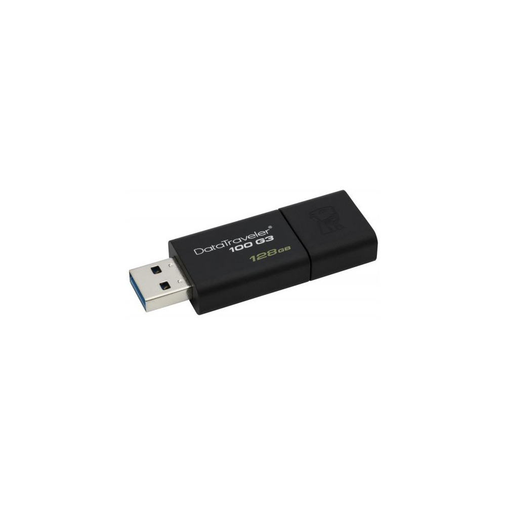 Clé USB 3.2 - 128 Go - KINGSTON - DataTraveler 100 G3 - Noir // Clé USB 3.2 - 128 Go - KINGSTON - DataTraveler 100 G3 - Noir //