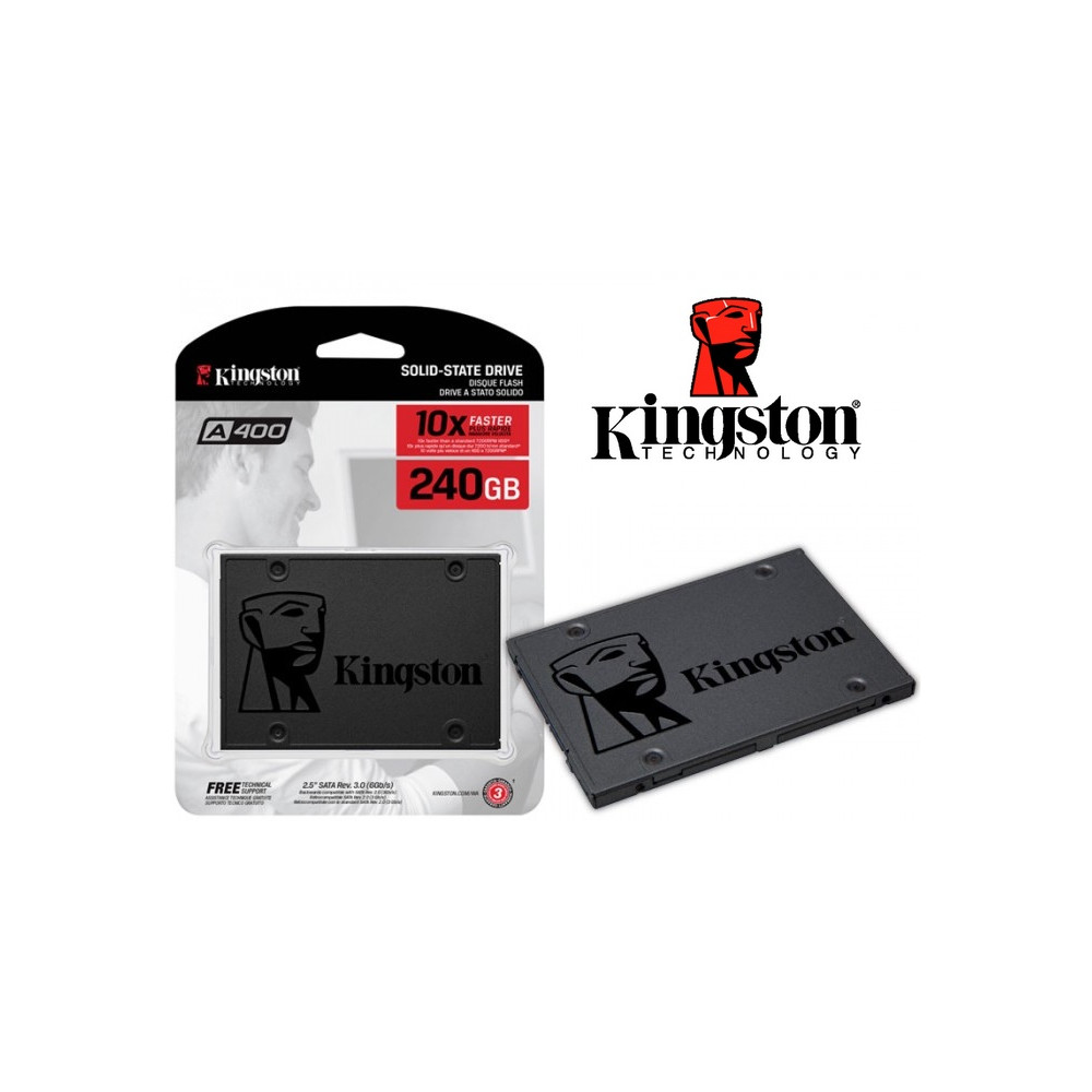 Disque dur SSD 2.5" SATA 240Go KINGSTON A400 // Disque dur SSD 2.5" SATA 240Go KINGSTON A400 //