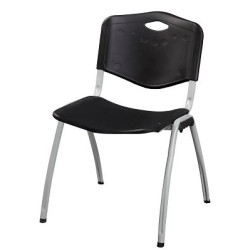 Chaise Visiteur ISO Polypropylene  4 pieds - Coloris NOIR Chaise Visiteur ISO Polypropylene  4 pieds - Coloris NOIR