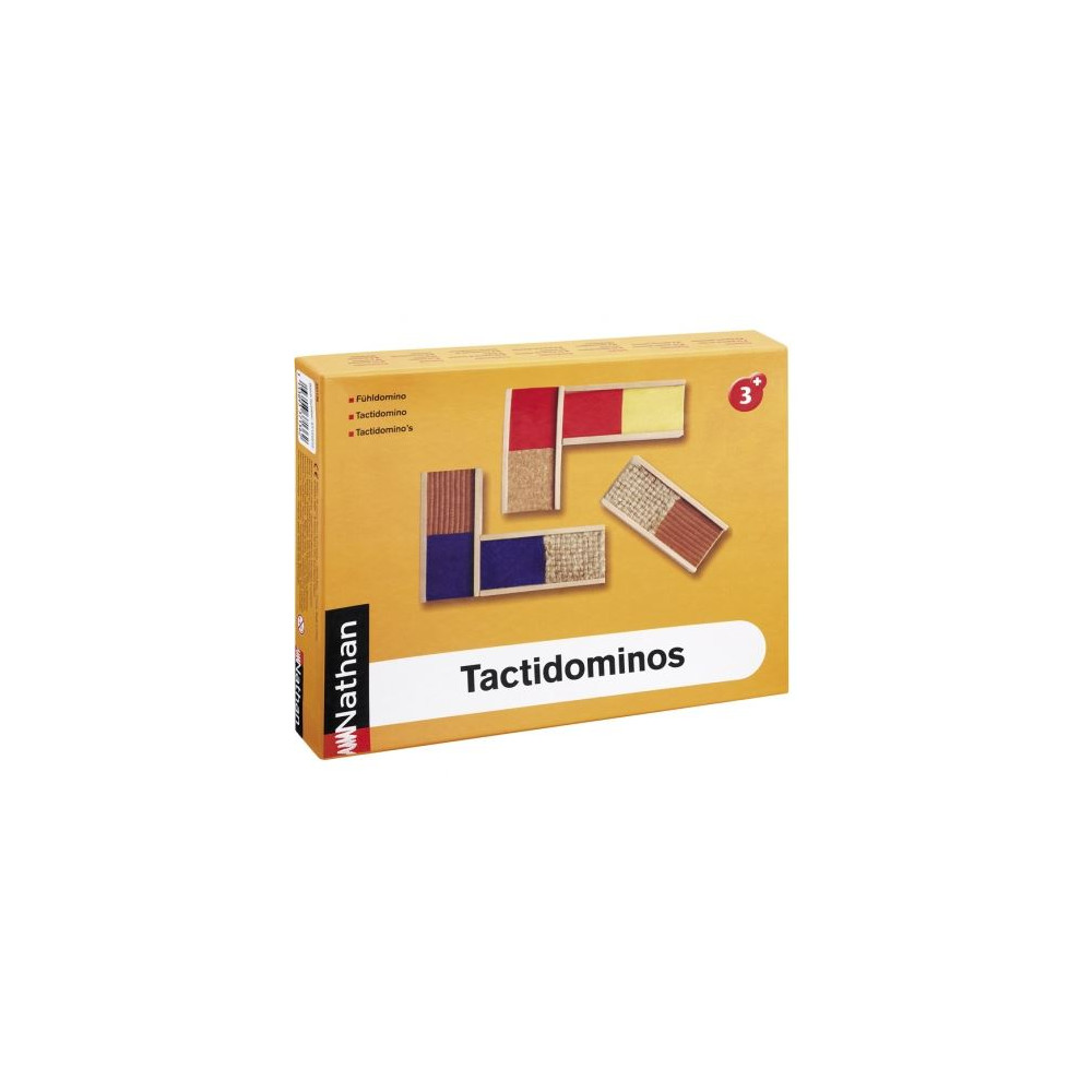 TACTIDOMINOS - En bois pour apprendre textures - NATHAN