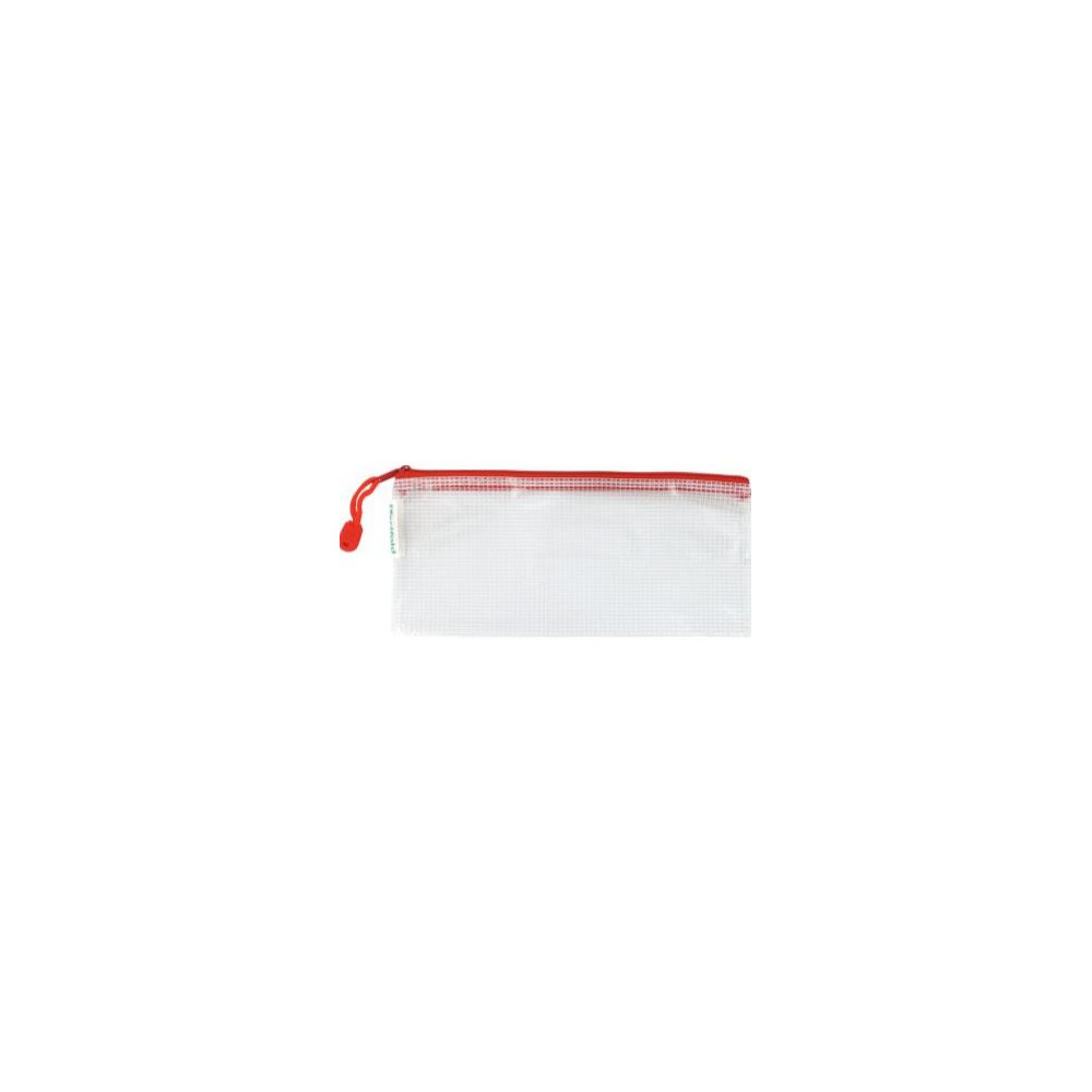 Pochette fourre tout - PVC transparent armé à zip - Chéquier