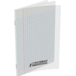 Cahier 17x22cm Séyès 48 p Piqûre 90g Polypro INCOLORE  