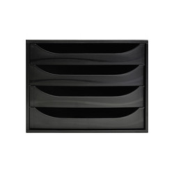 Module classement 4 tiroirs A4+ Linicolor - NOIR