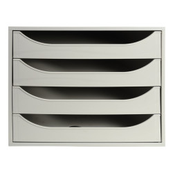 Module classement 4 tiroirs A4+ Linicolor - GRIS 