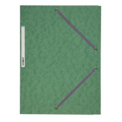 Chemise Elastiques 3 rabats A4 Carte lustrée VERT  //