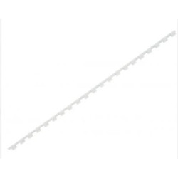 Reliure ann. plast. A4 - 06mm / 20f - BLANC - Par 100