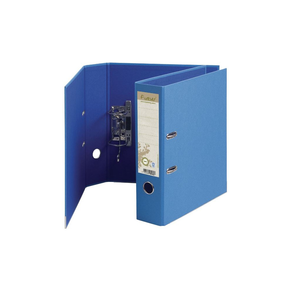 Classeur levier A4 - Papier Recyclé - D80mm BLEU CLAIR EXACOMPTA  - Z