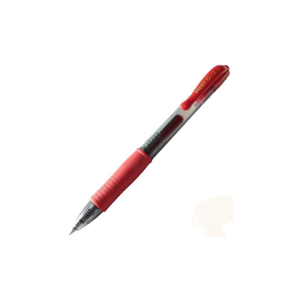 Stylo Gel Retractable PILOT G2 0.7mm - Trait : 0.4mm - ROUGE - Z