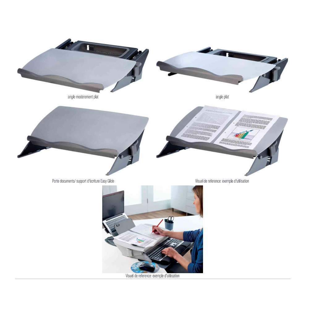 Support document - Sous-Main FELLOWES -Easy Glide L56 x P34 x H11cm//
