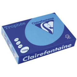 Rame A4 - 160g - Bleu Turquoise - CLAIREFONTAINE (250 f.) 1022