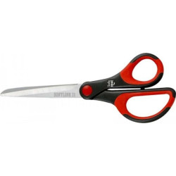 Ciseaux Anneaux asymétriques bi-matière - bout mixte - 21 cm - Z