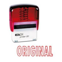 Timbre Formule ORIGINAL COLOP Printer 20 (14 x 38mm) - ROUGE - Z